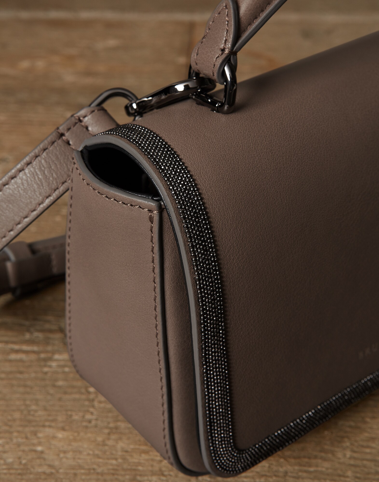 Shoulder Bag Mud Woman 2 - Brunello Cucinelli