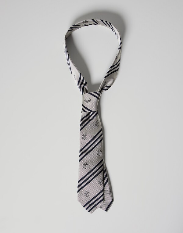 Silk necktie Medium Grey Boy - Brunello Cucinelli 