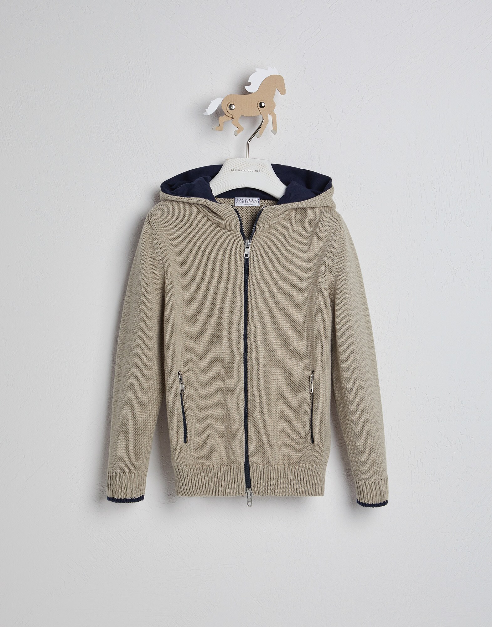 Hooded Cardigan - Front view