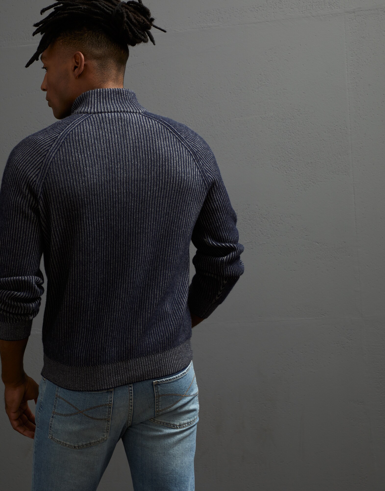 Zip Neck Sweater - Back view