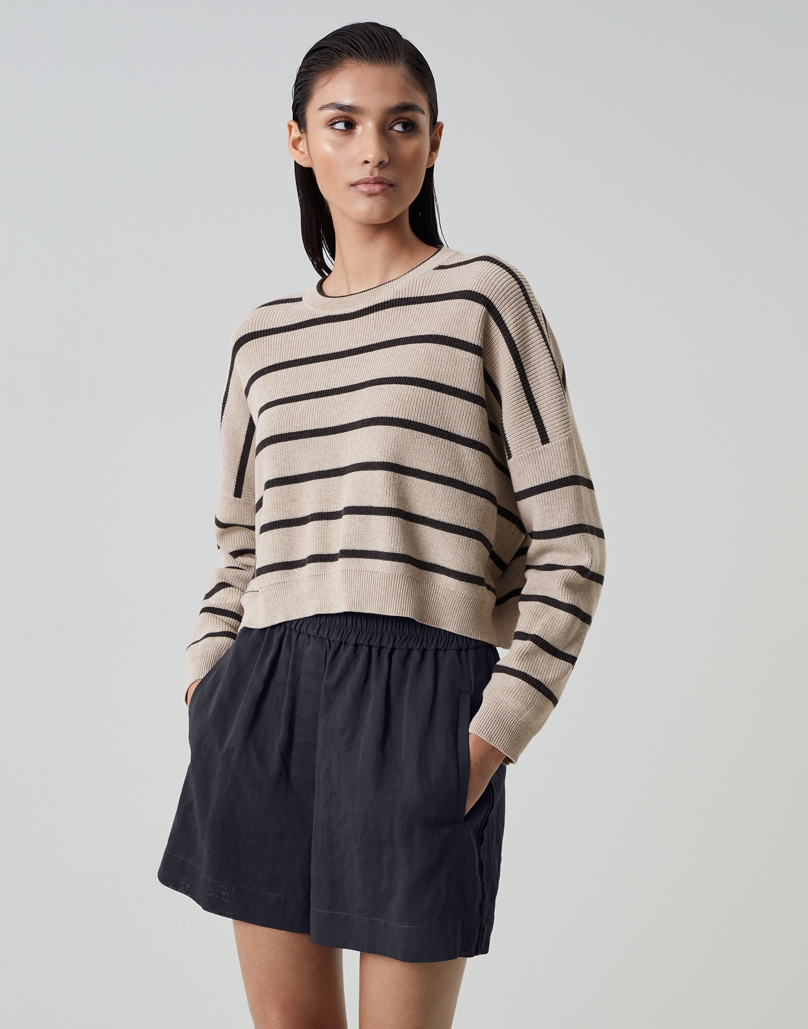 Sweater with stripes