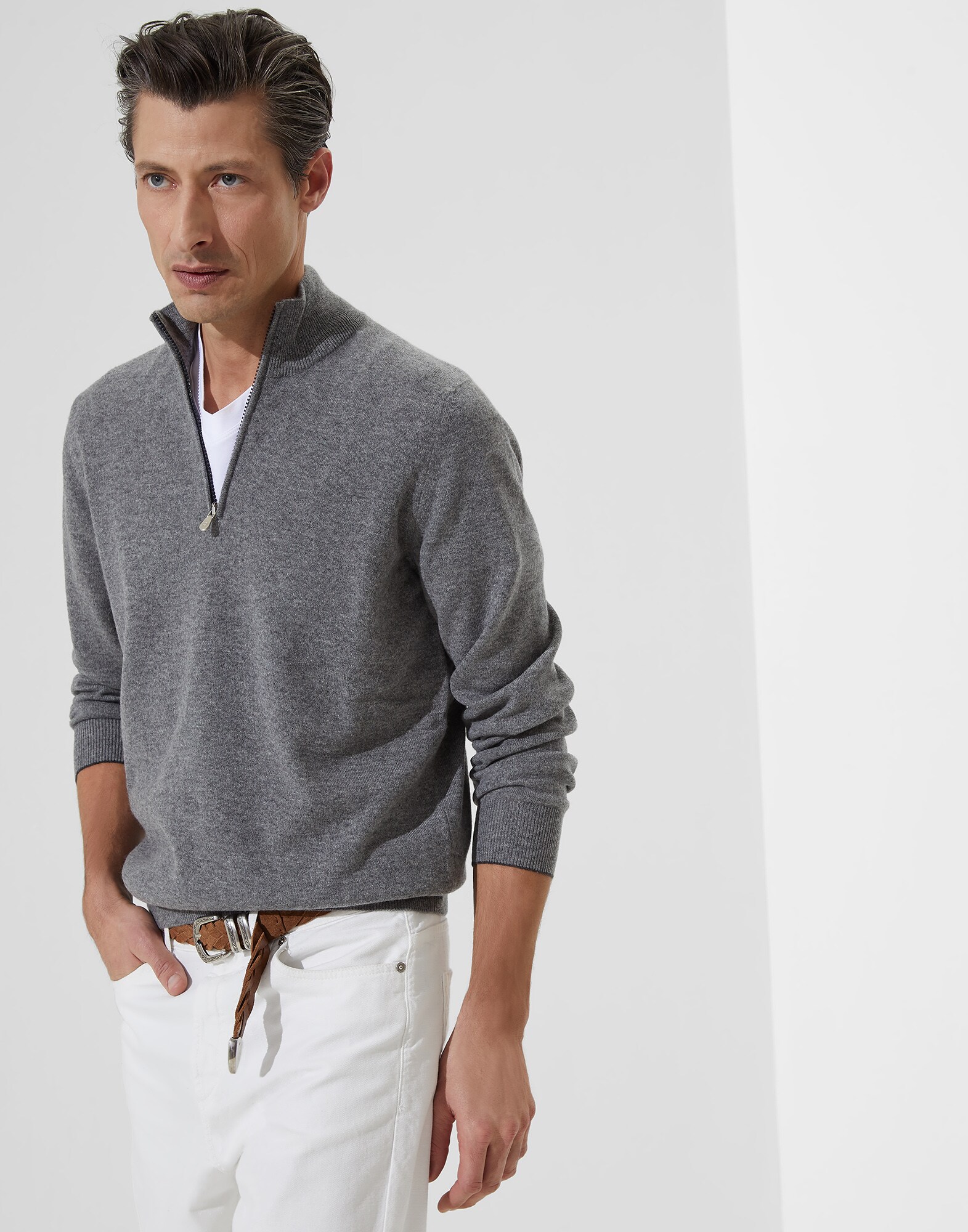 High Neck Sweater - Front view