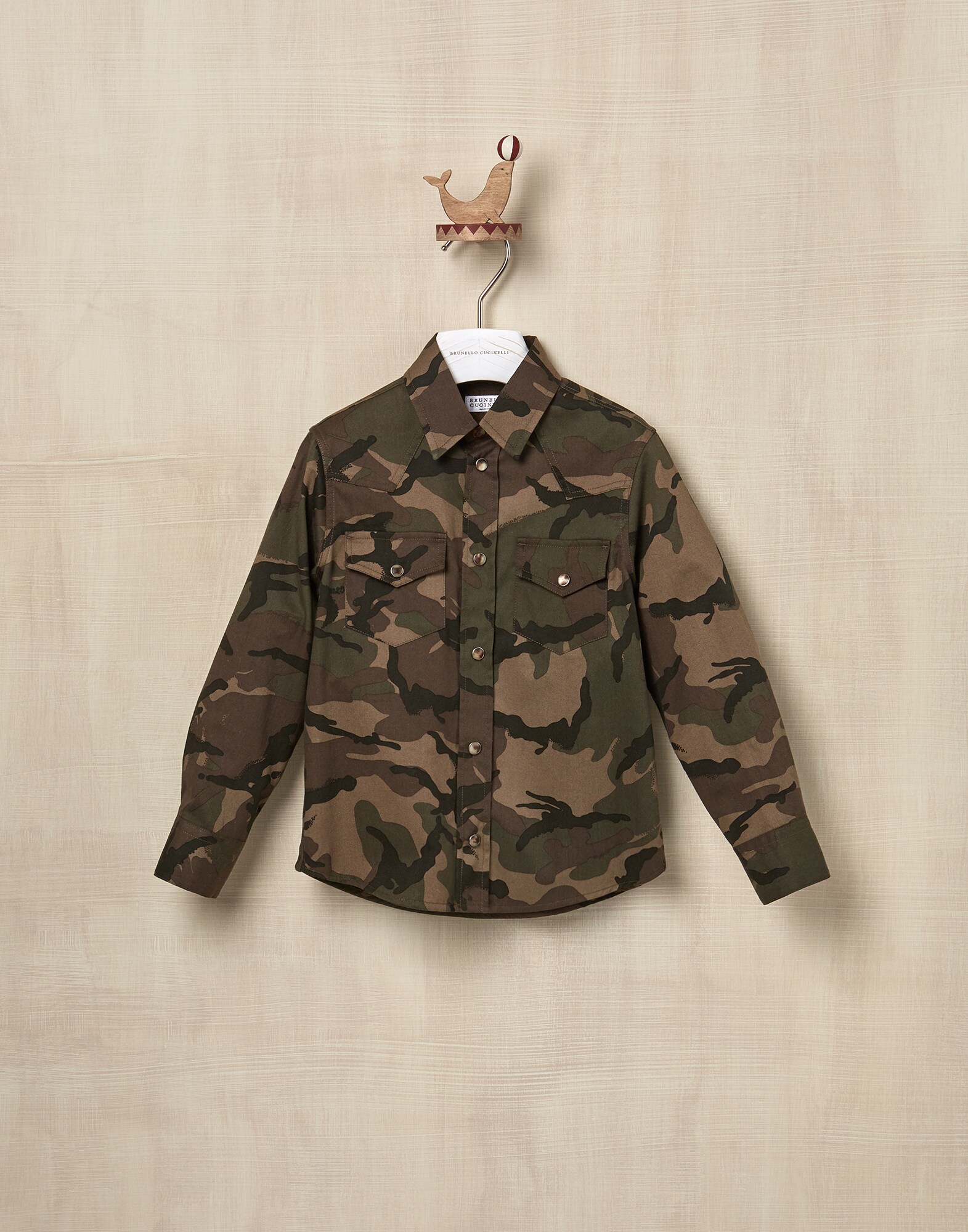 Shirt Military Boy 0 - Brunello Cucinelli