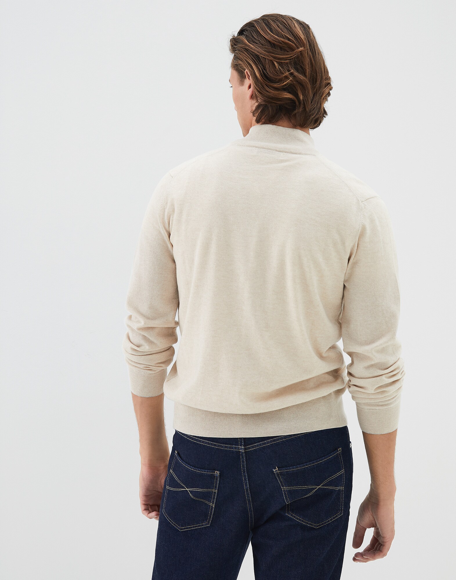 Zip-front Cardigan - Back view