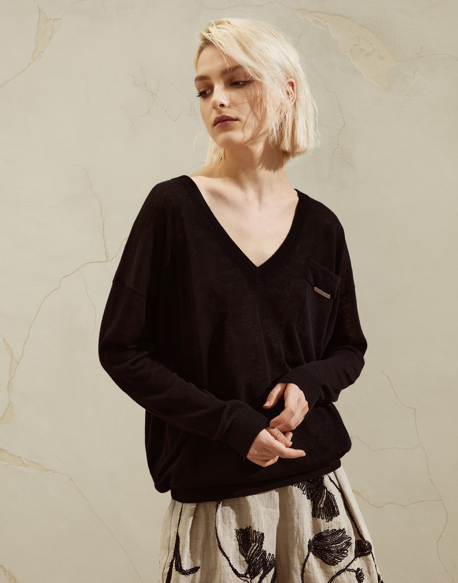 V-neck Sweater - Front