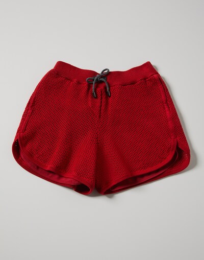 针织短裤 红色 女童 - Brunello Cucinelli 