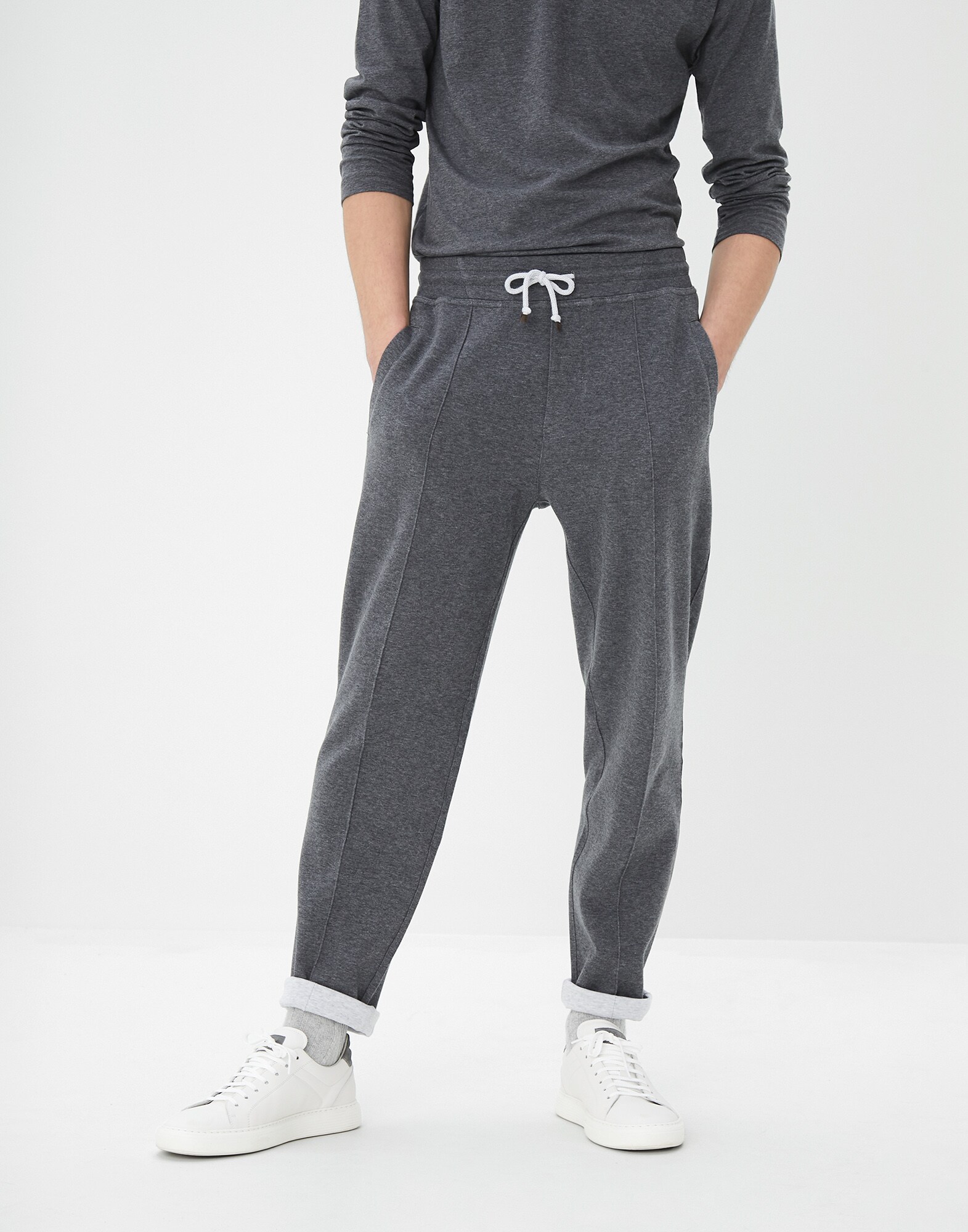 Sweatpants Lead Man 0 - Brunello Cucinelli