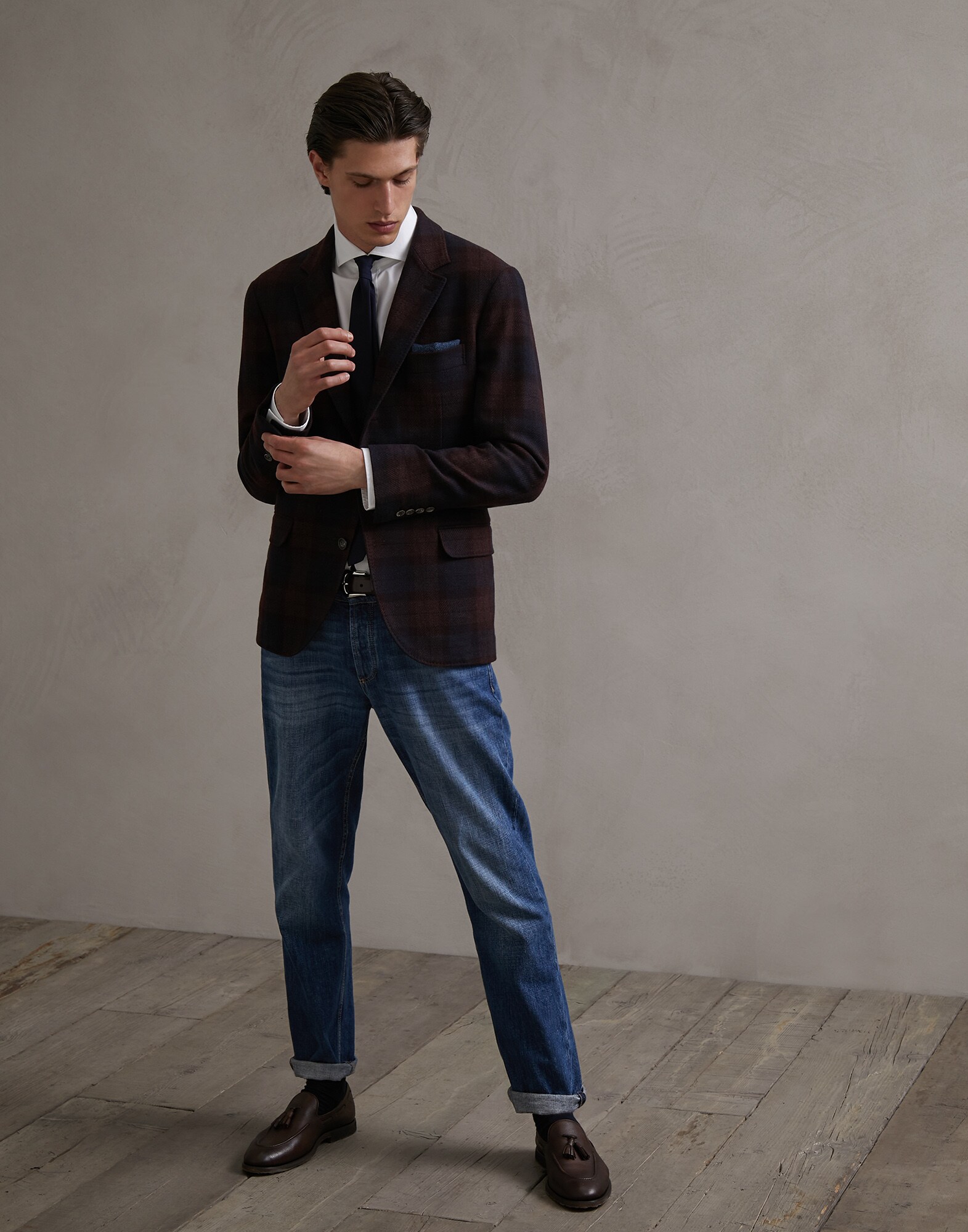 French Collar Shirt - Full look