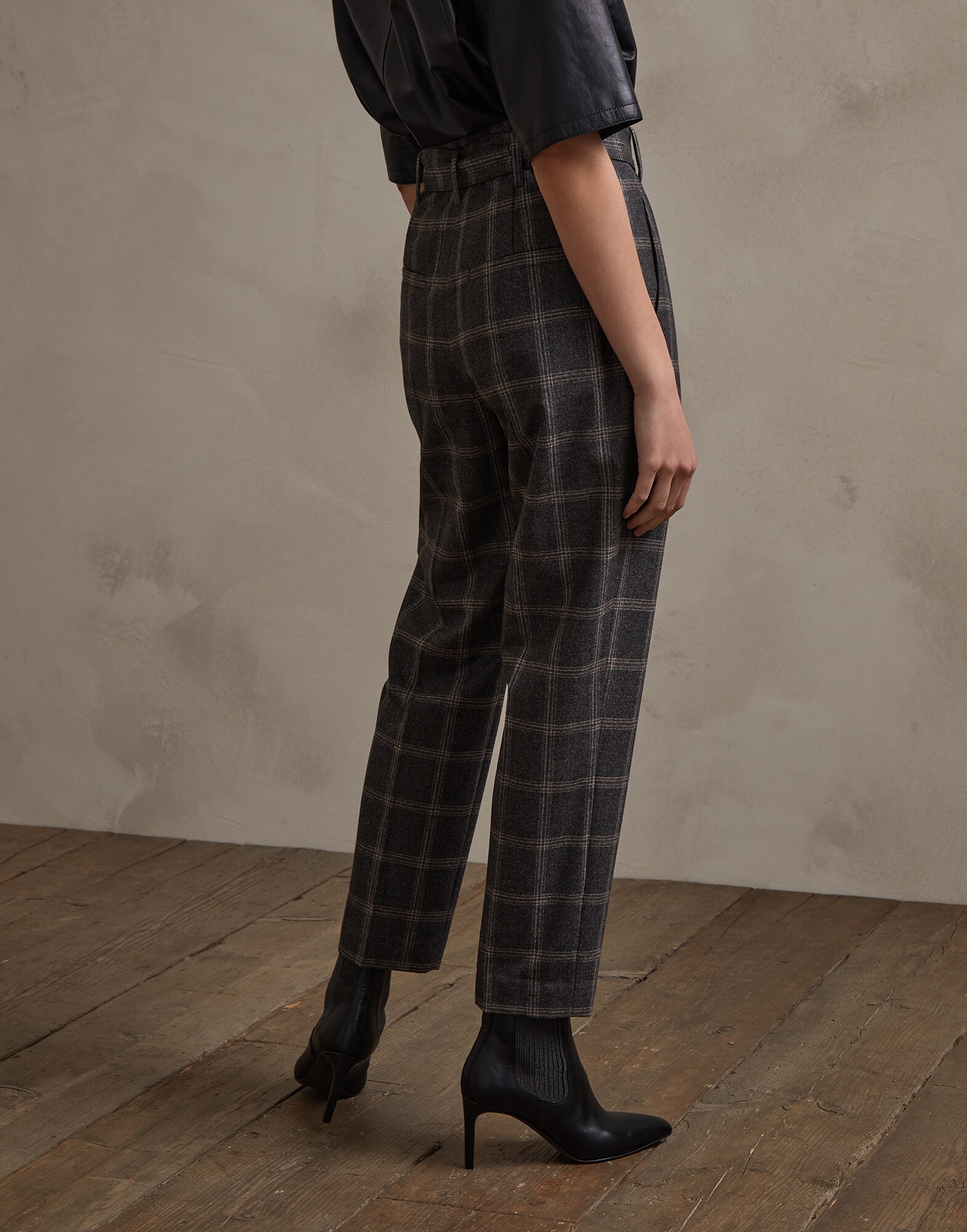 Trousers Medium Grey Woman 2 - Brunello Cucinelli
