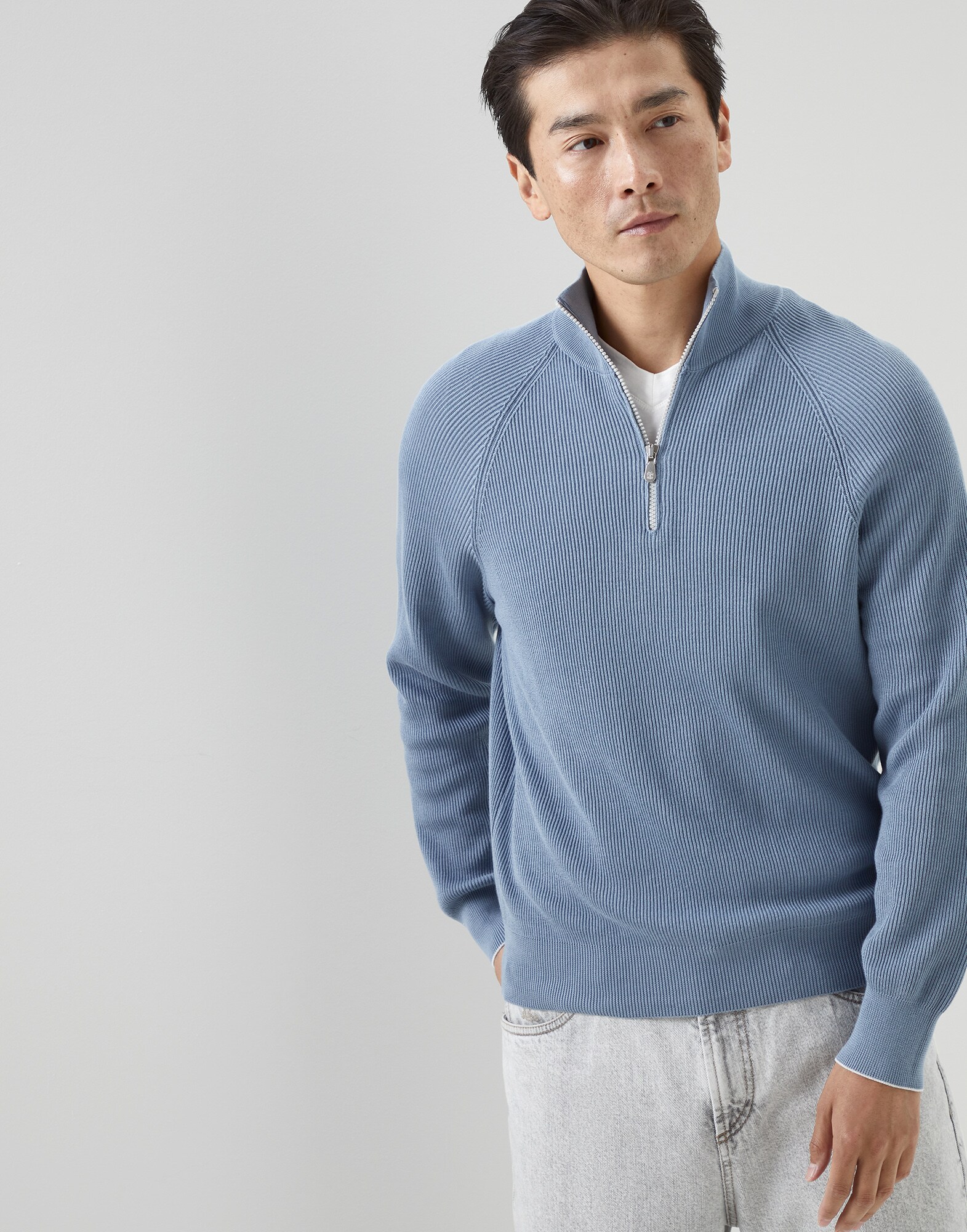 Zip Neck Sweater - Front view