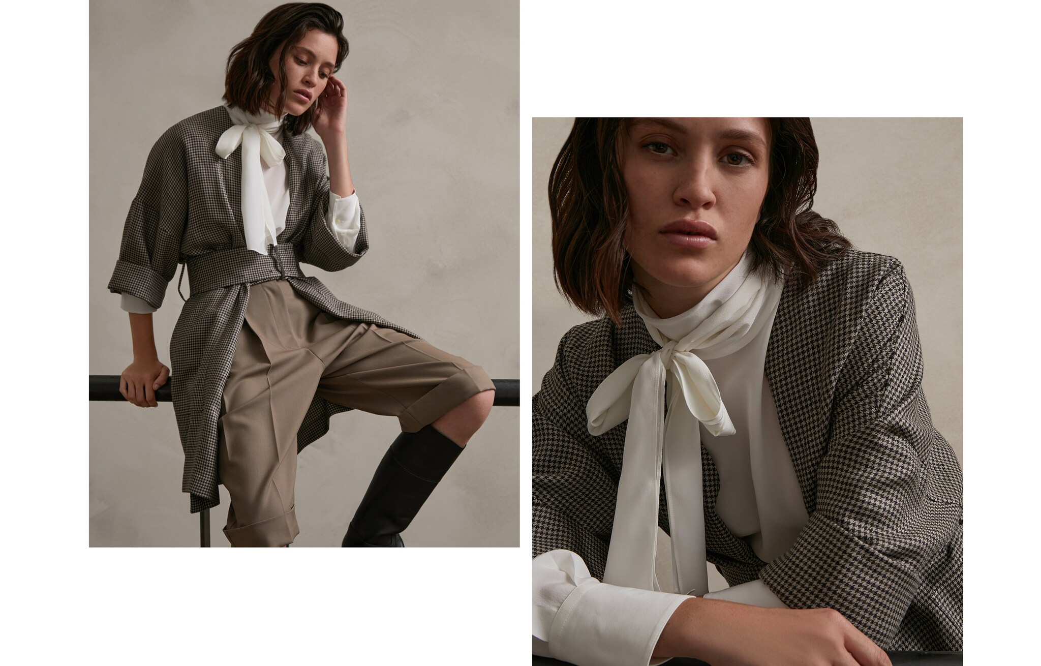 长袖T裇 白色 女款 5 - Brunello Cucinelli