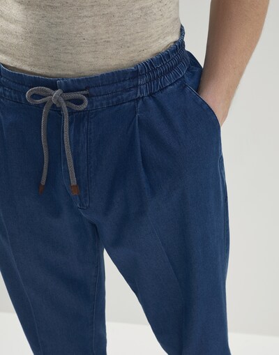 Denim Five-Pocket Trousers - Detail view