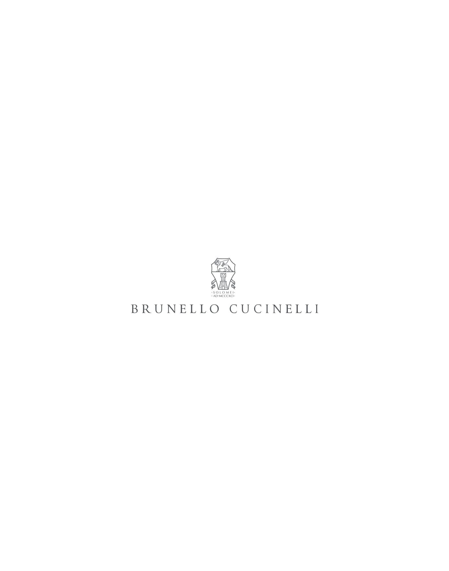 辫子条纹毛衣 本色 男款 - Brunello Cucinelli